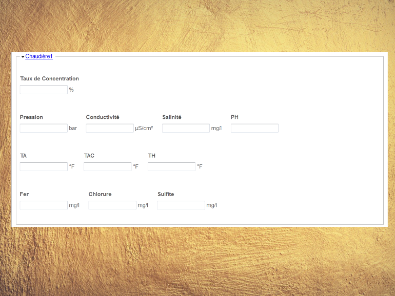 Aquaheat filling form