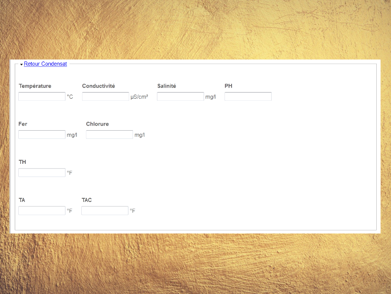 Aquaheat filling form